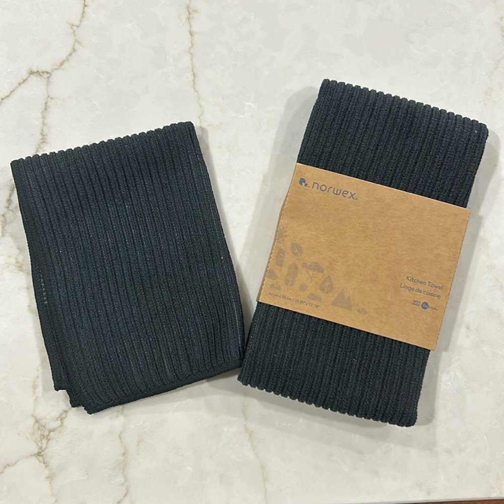 Norwex Kitchen Towel & Cloth Set - Charcoal Color
